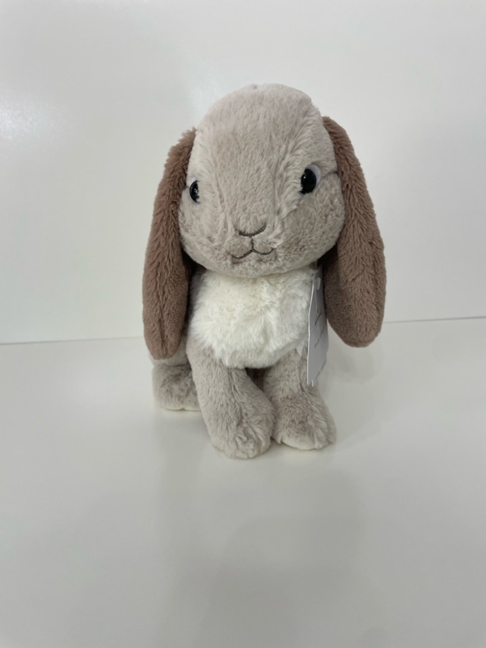Hallmark Soft Plush Bunny Lop-Eared Gray Rabbit Gift Toy Baby Maternity Shower